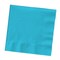 Party Central Club Pack of 500 Turquoise Blue Premium 3-Ply Disposable Beverage Napkins 5"